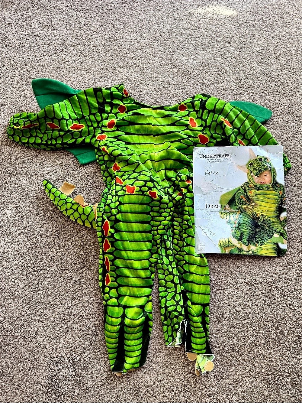 Underwraps Dragon Toddler Plush Costume